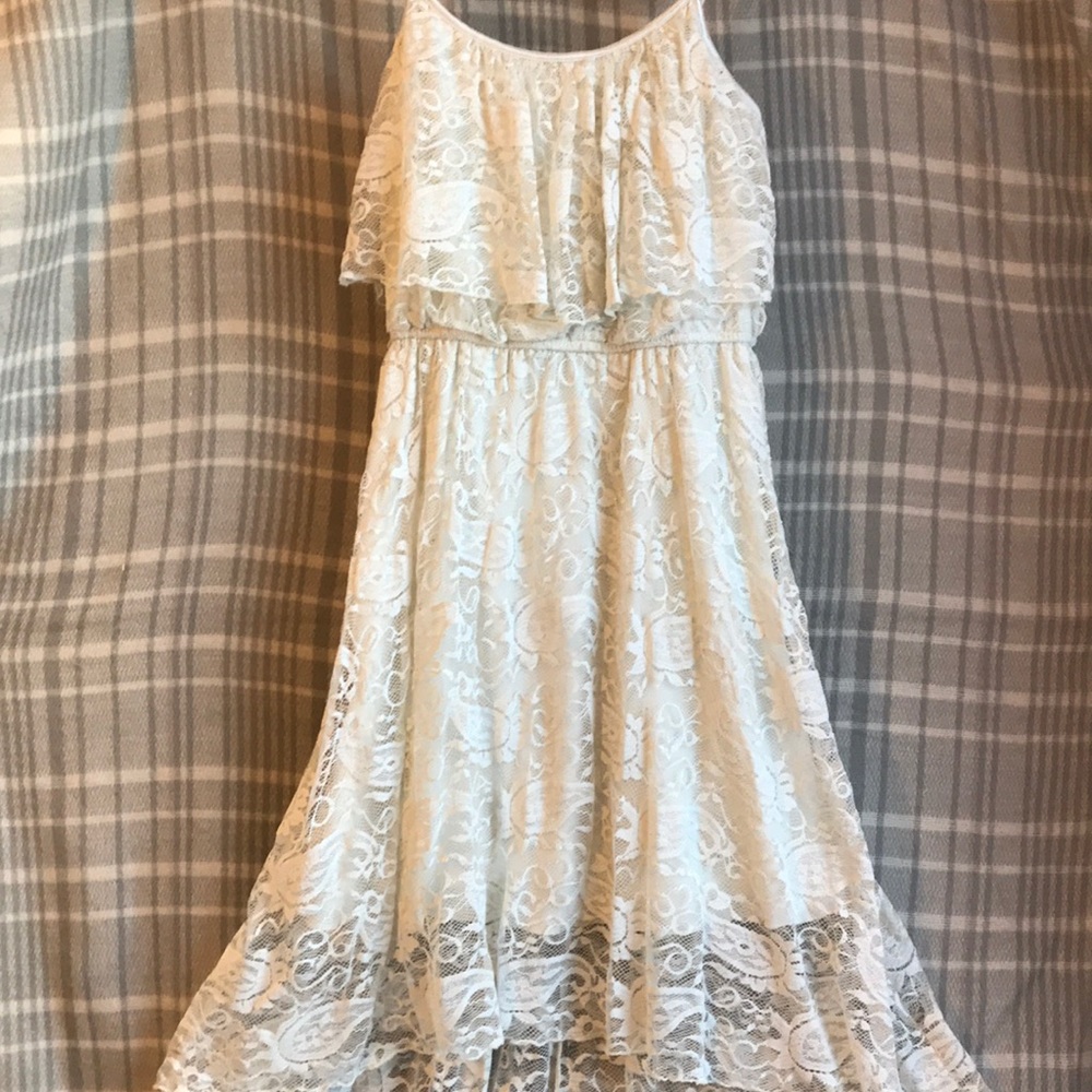 Lily Rose white/cream lace dress